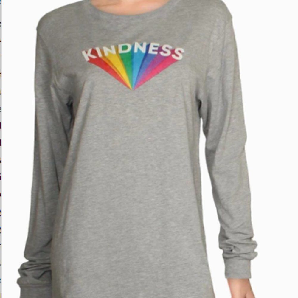 Girl Dangerous Kindness Cotton Graphic Long Sleeve T-Shirt Size Medium